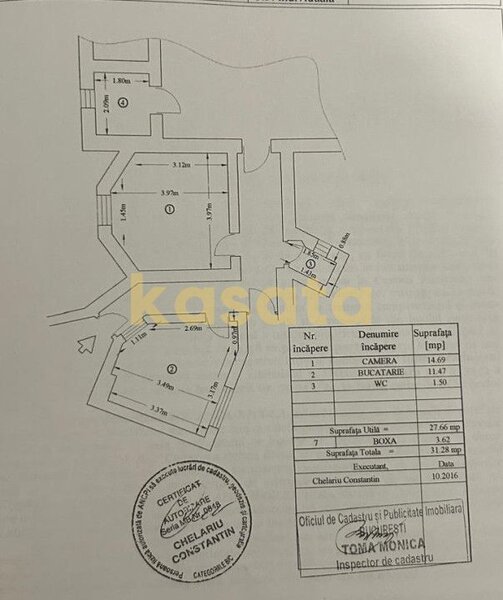 Spatiu individual intabulat | Demisol I Ideal activitati profesionale